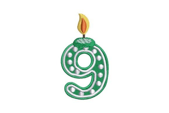 Birthday Candle Number 9: A Festive Embroidery Review