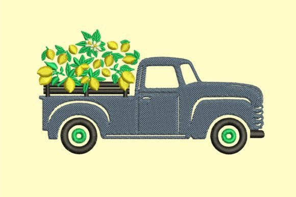 Lemon Truck Embroidery: A Fresh Farm Design Review