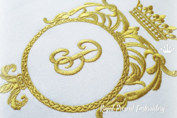 Monogram Frame with Crown: A Royal Touch for Gifts